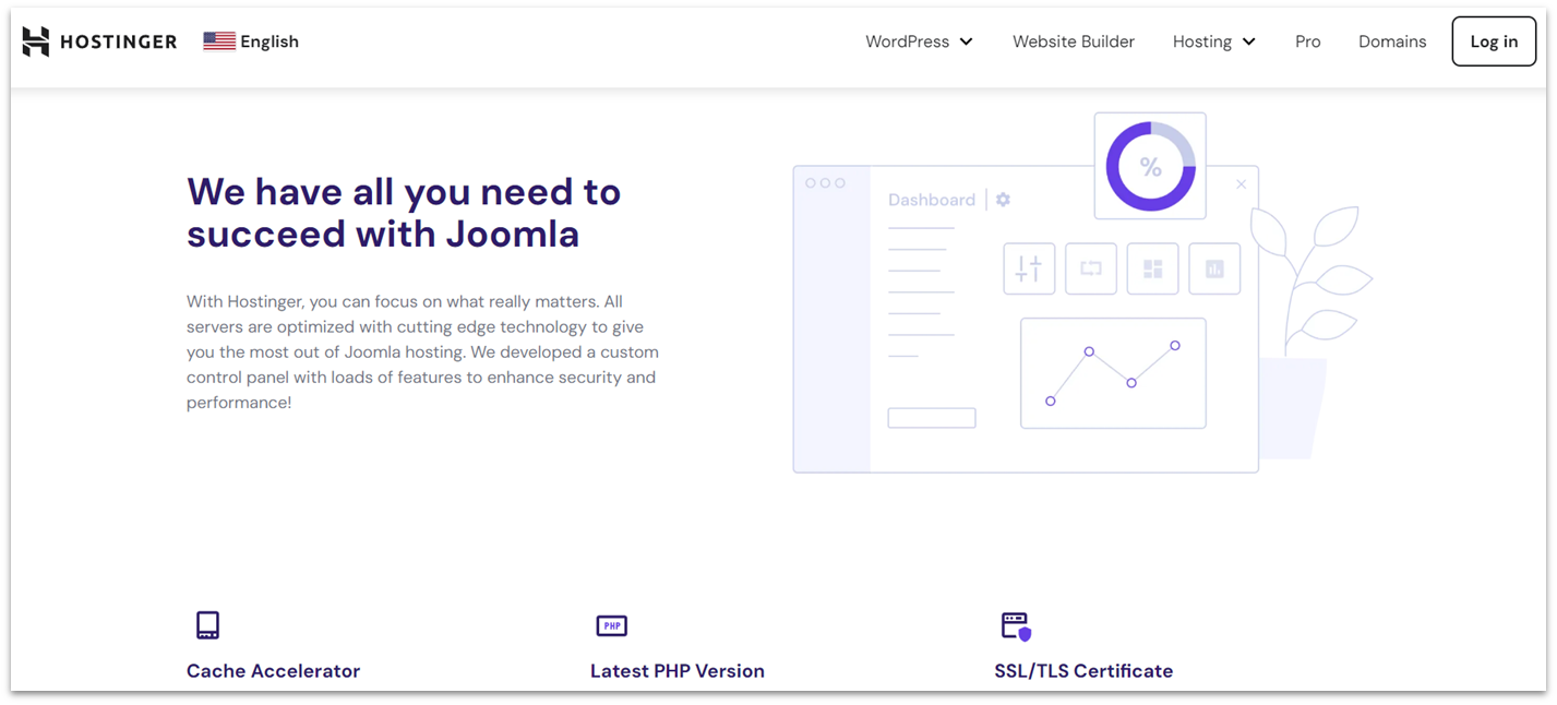 Hostinger Joomla hosting features