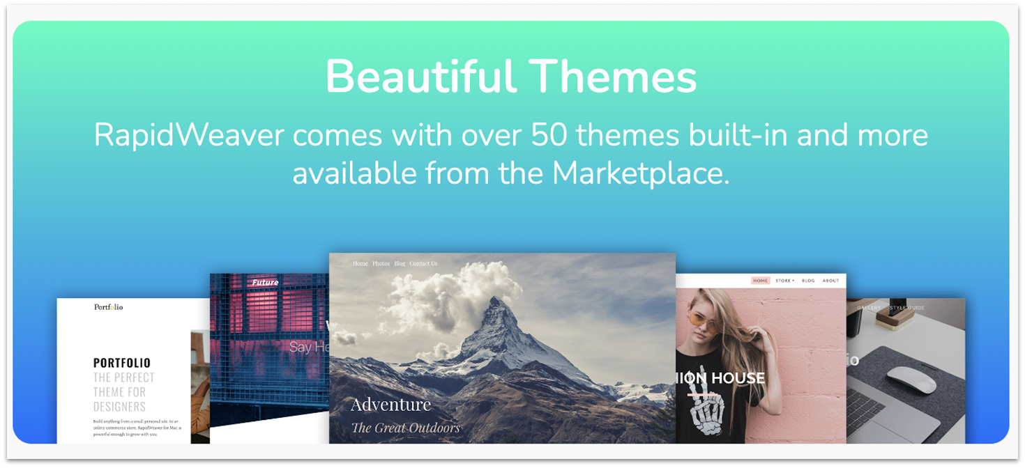 RapidWeaver Template-Galerie