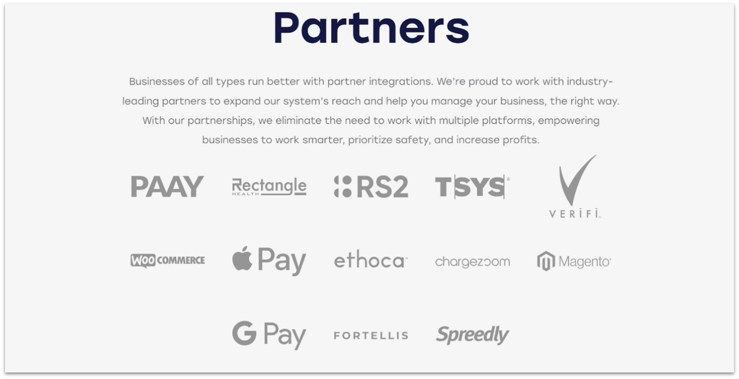 Payarc's third-party platforms