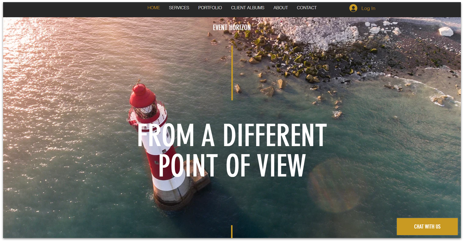 Wix Drone Photographer Template