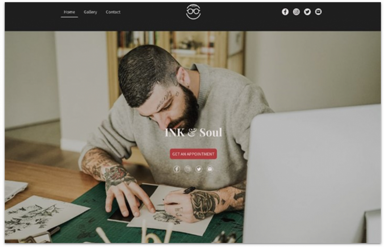 IONOS's website template