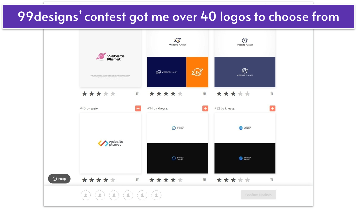 99designs’ logo samples