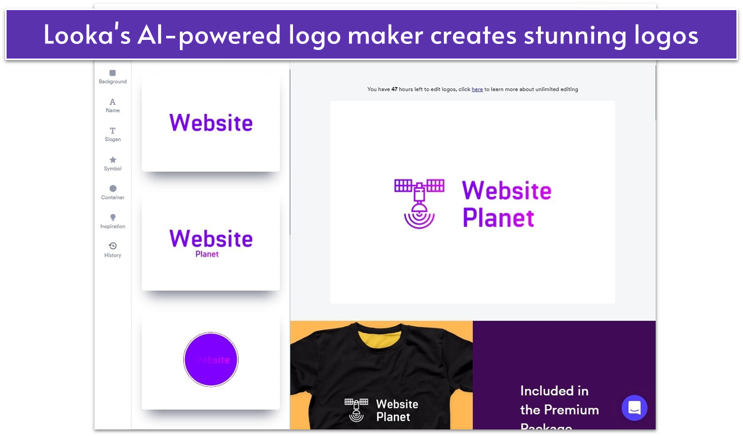 Looka’s logo samples