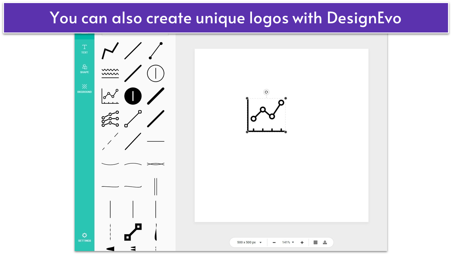 DesignCrowd’s logo editor tool