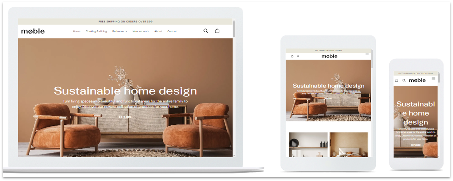 Duda Home Design Store Template