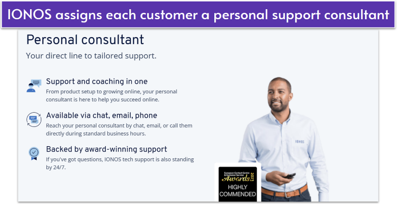 IONOS personal consultant.