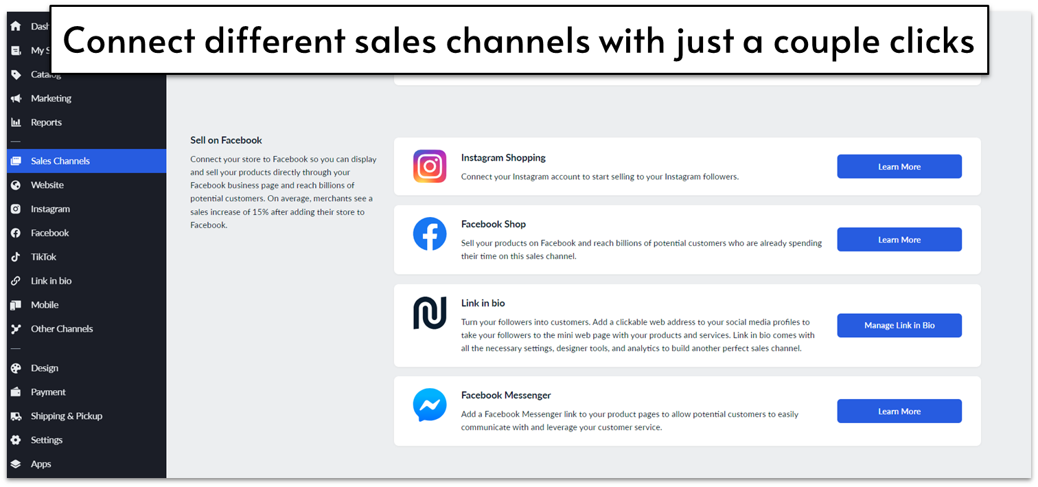 Ecwid Sales Channels