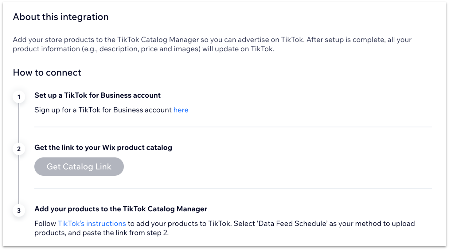 Wix's guide for selling on TikTok