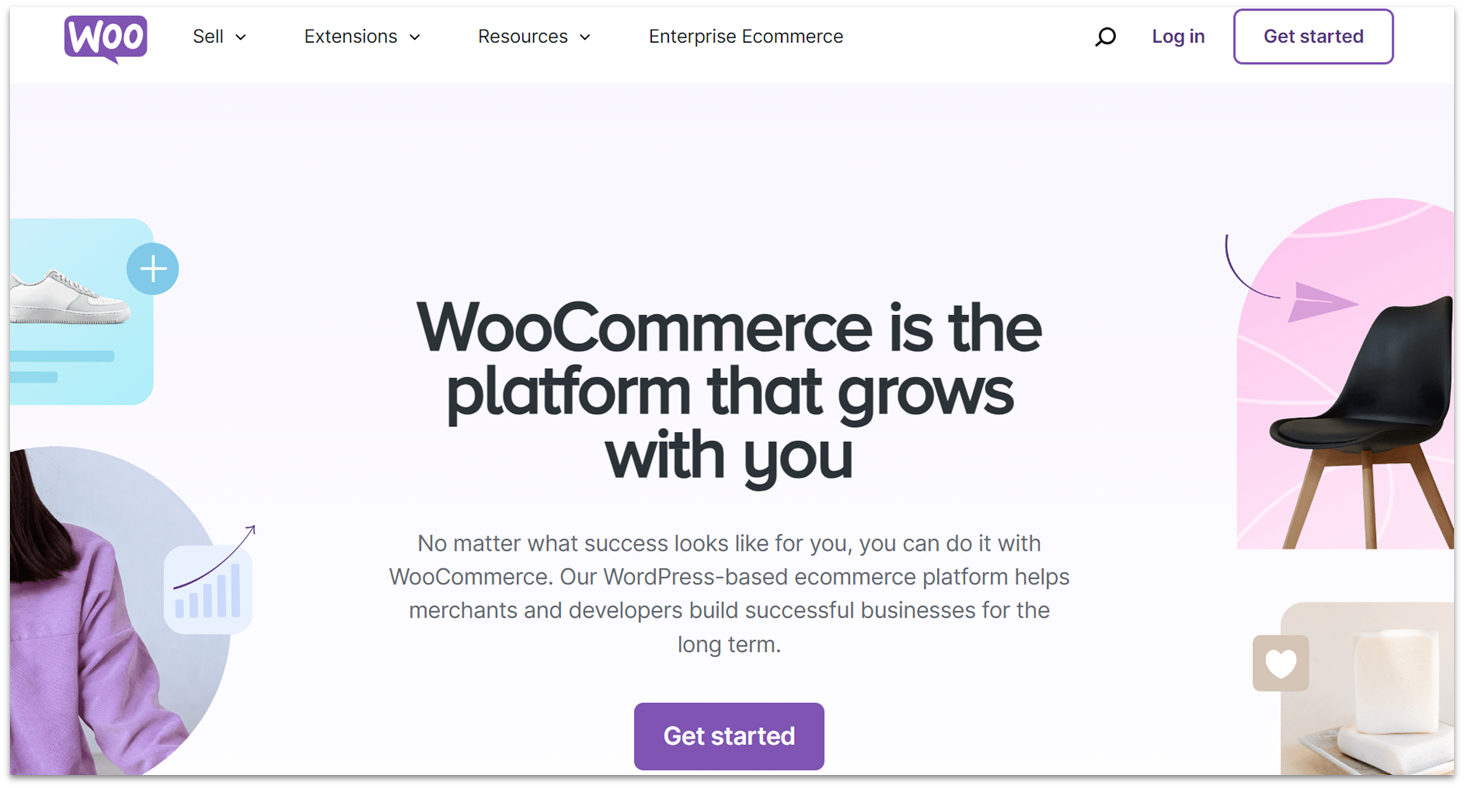 WooCommerce home page