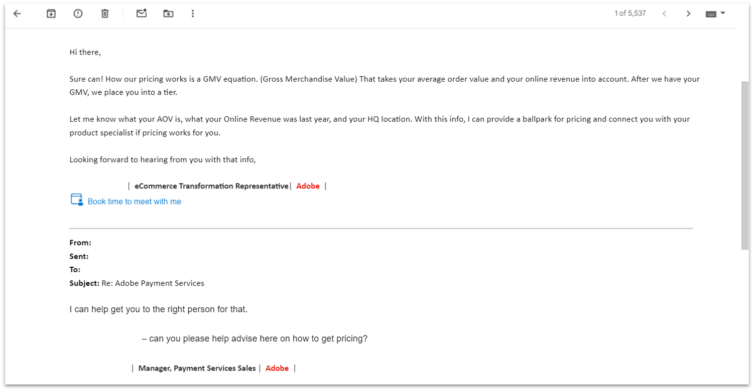 Adobe Commerce Support Email