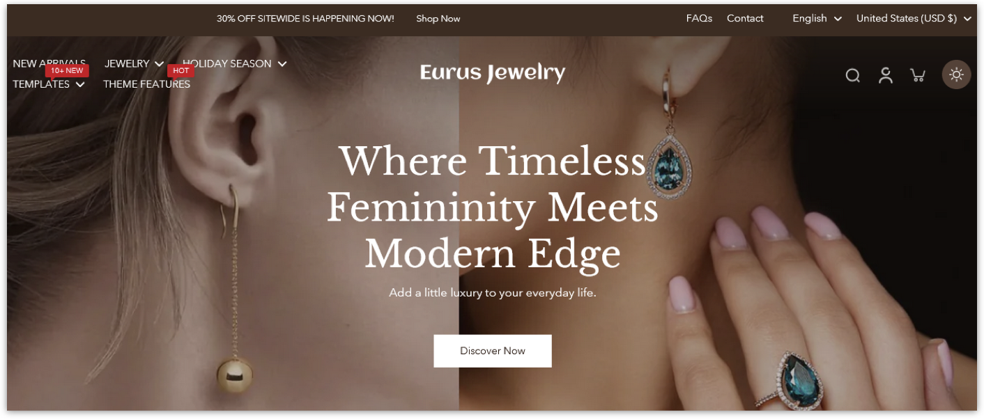 Shopify Jewelry Store Theme`