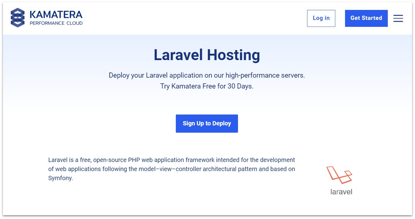 Kamatera Laravel hosting features