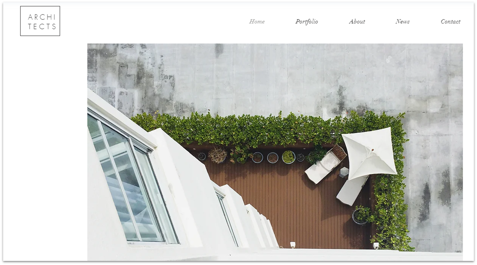 An Architecture Firm template from Wix