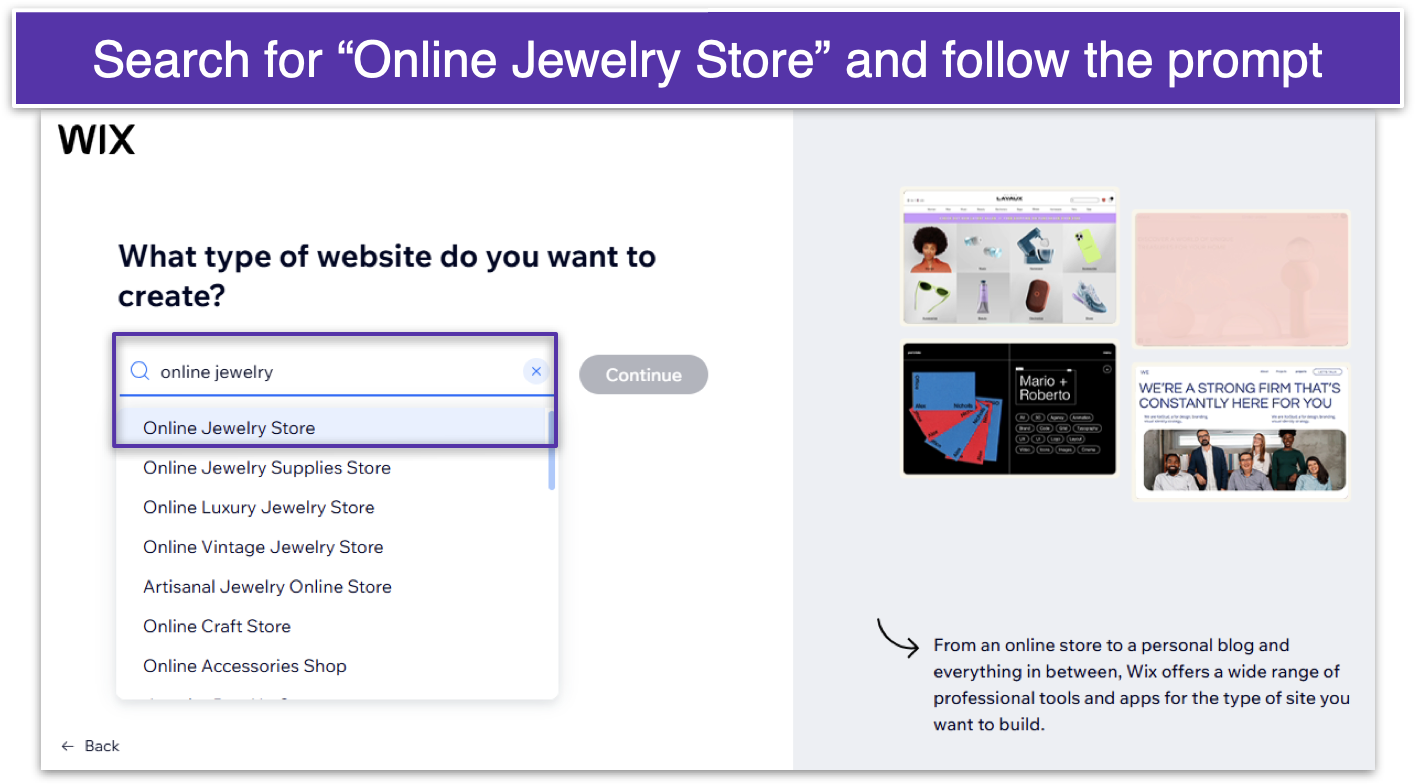 create online jewelry store