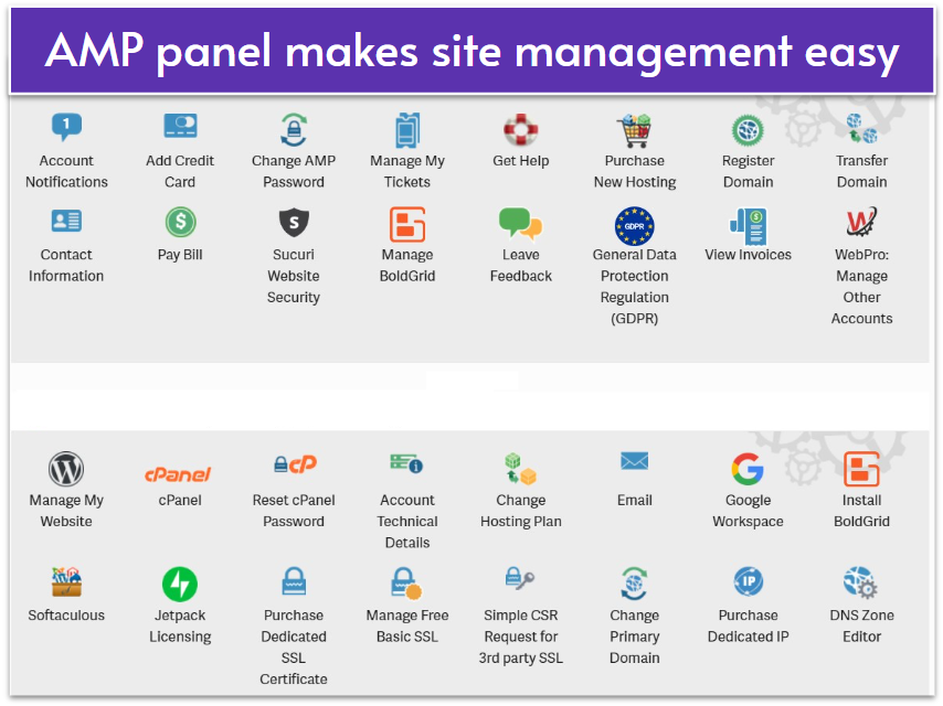 InMotion Hosting Account Management Panel