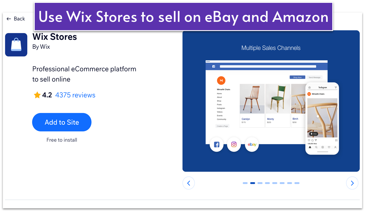 Sell books on eBay with Wix Stores