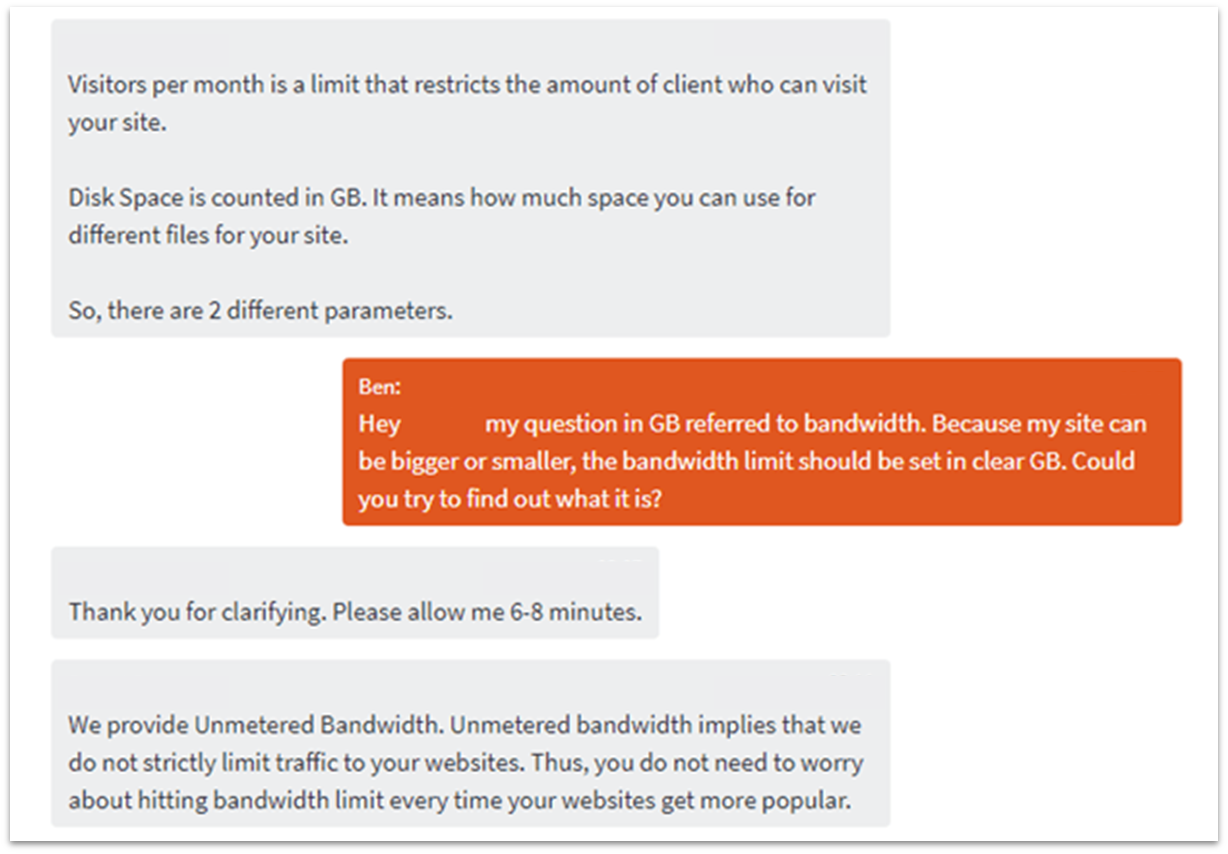 Namecheap Hosting Live Chat Support Part 2