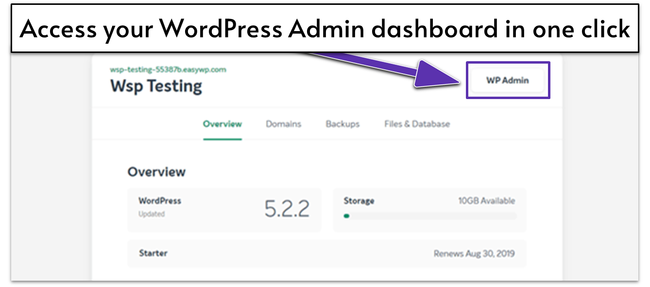 WordPress Admin dashboard