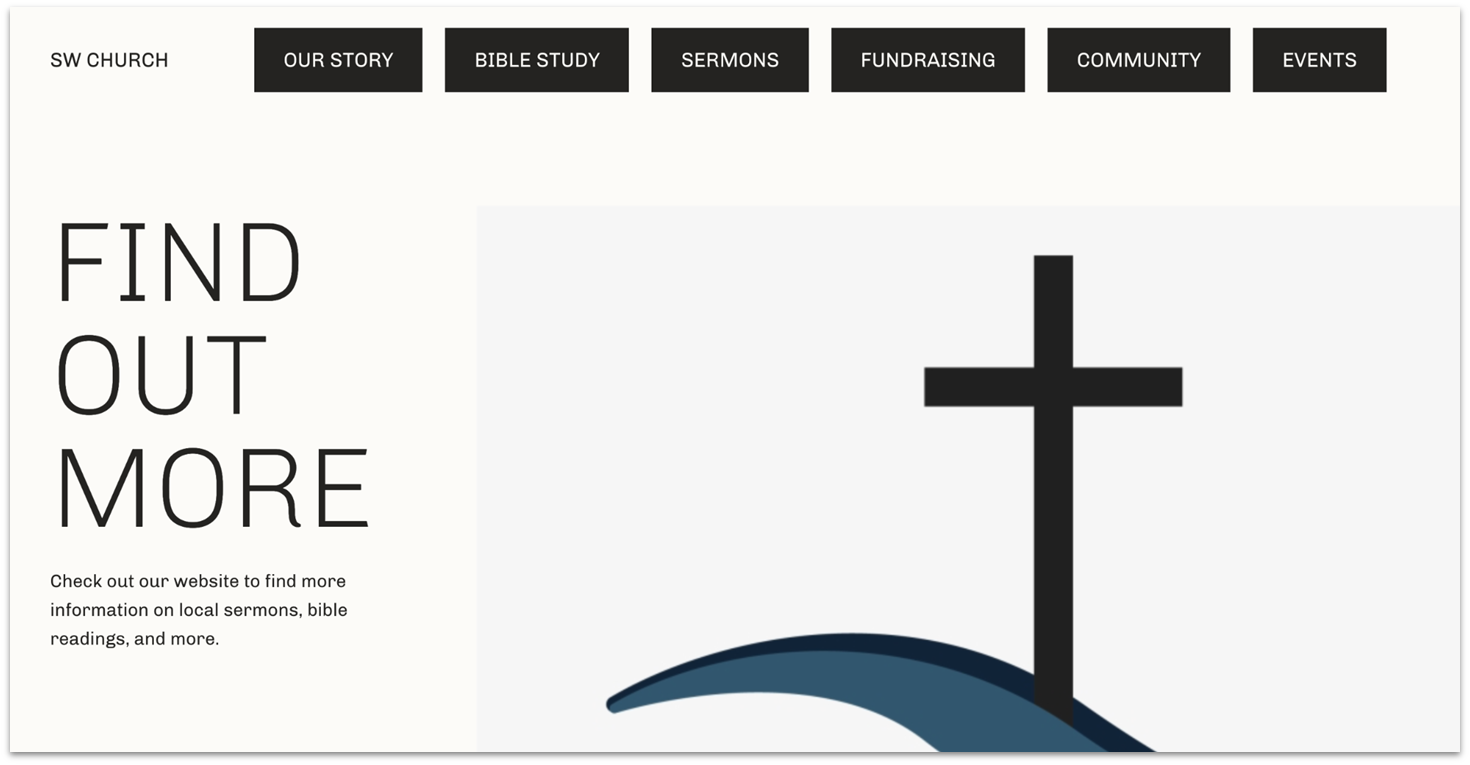 WordPress church template