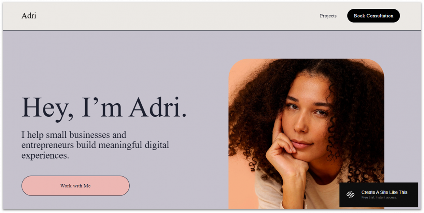 Squarespace Adri Template