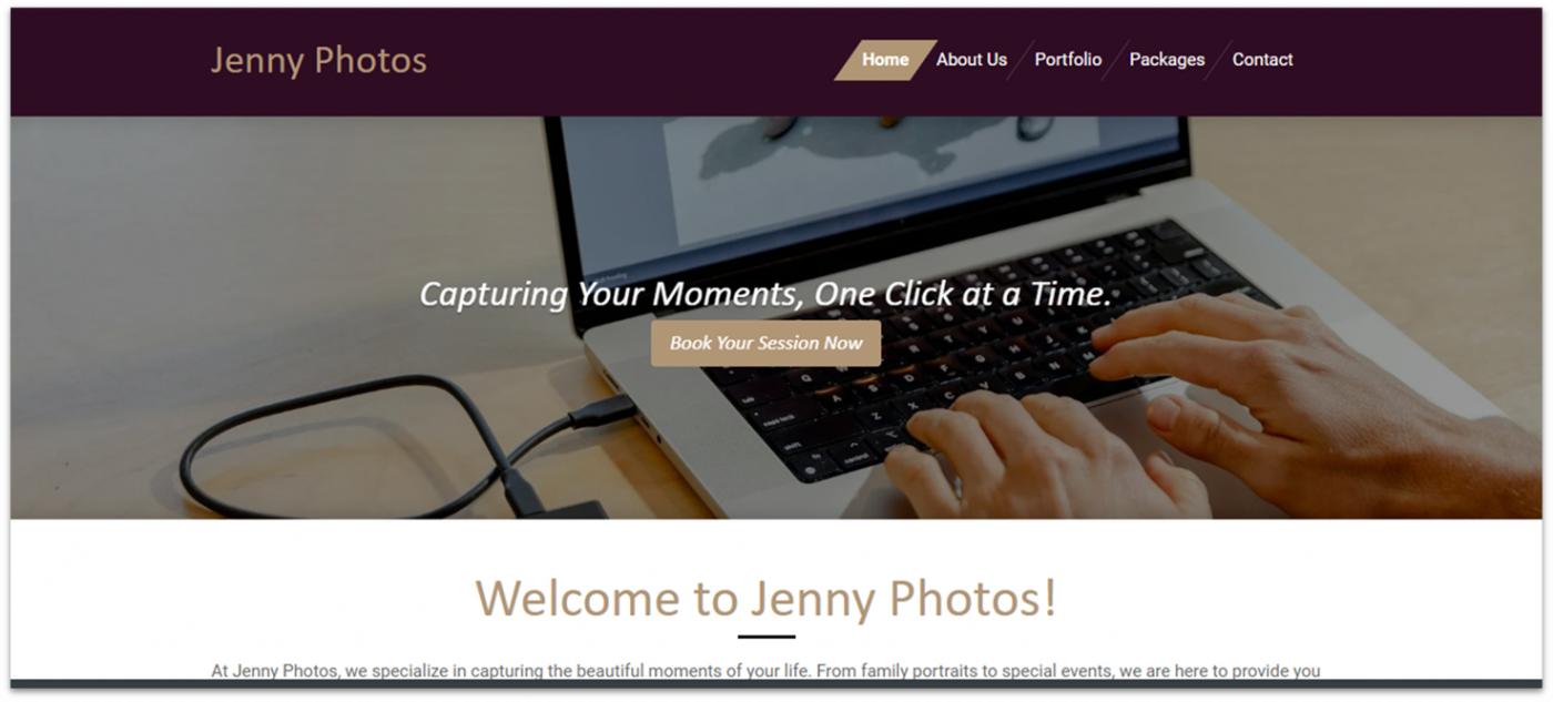 Webador Photography Template