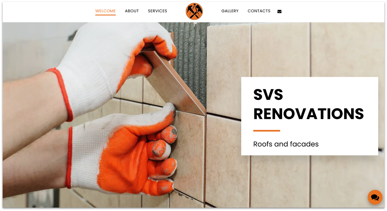 SVS Renovations website