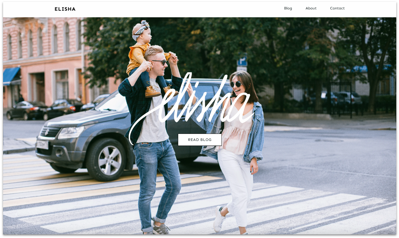 Hostinger Elisha blog template