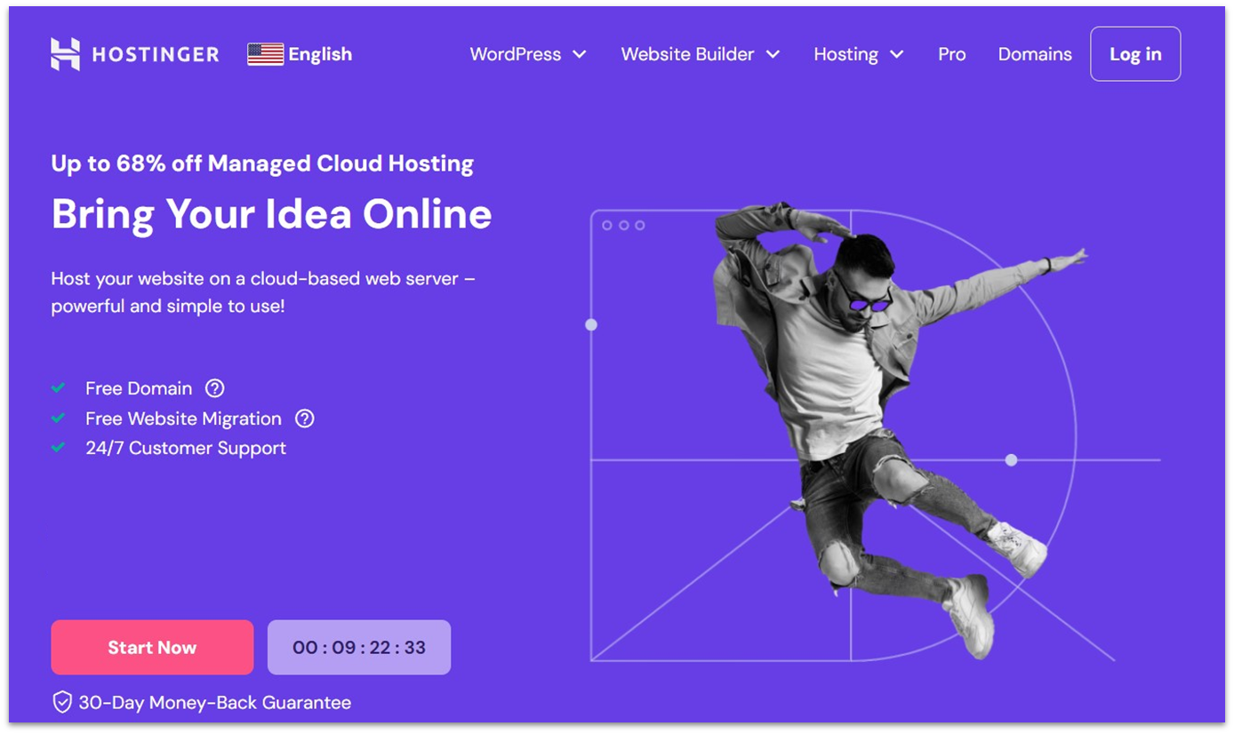 Hostinger cloud hosting features