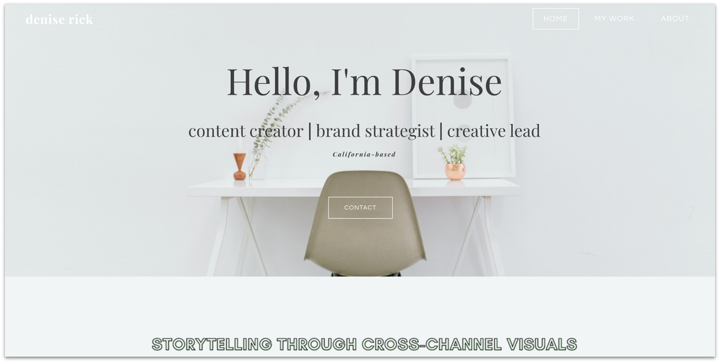 Denise Rick's marketing portfolio