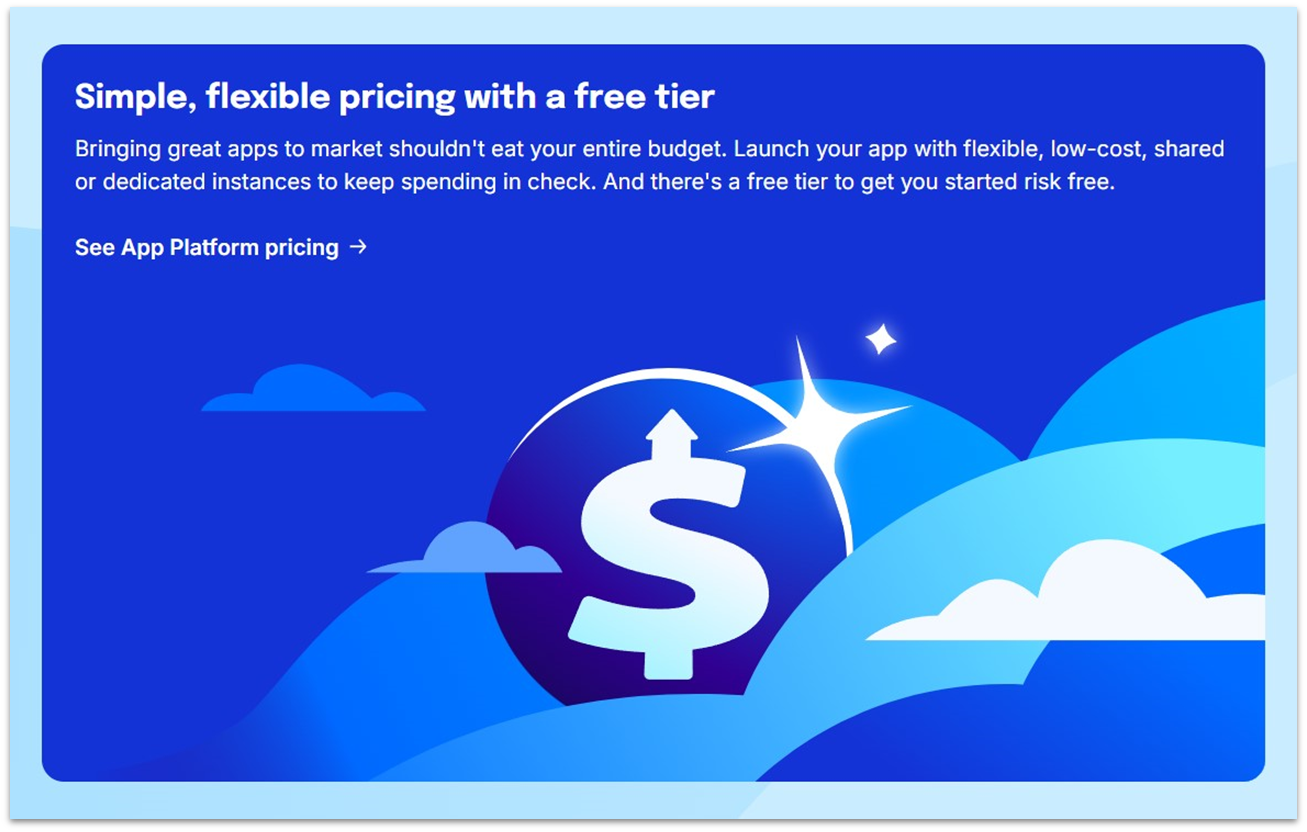 DigitalOcean App Platform Free Tier illustration