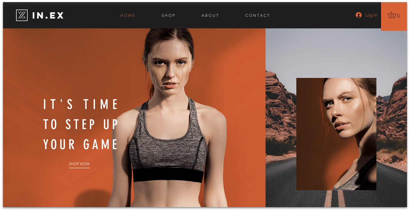 Wix Sportware Store template