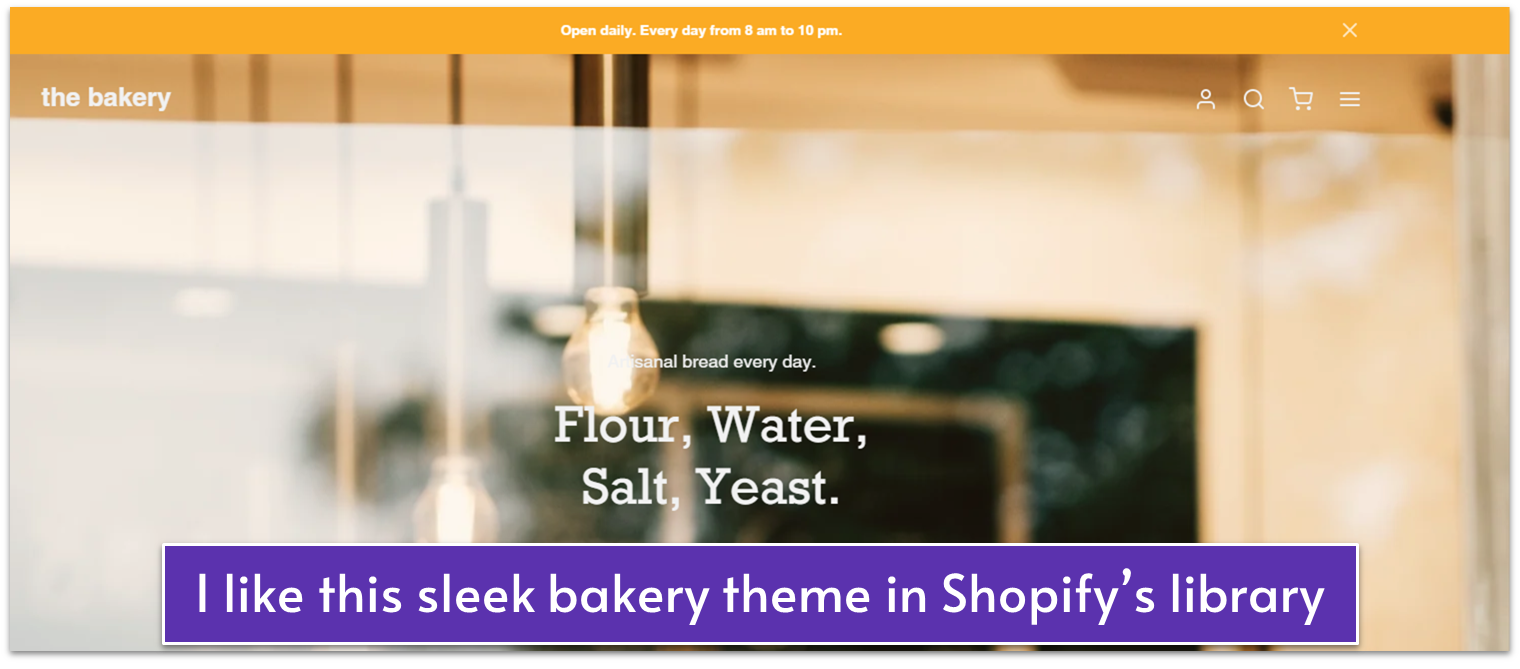 A Shopify theme for bakeries