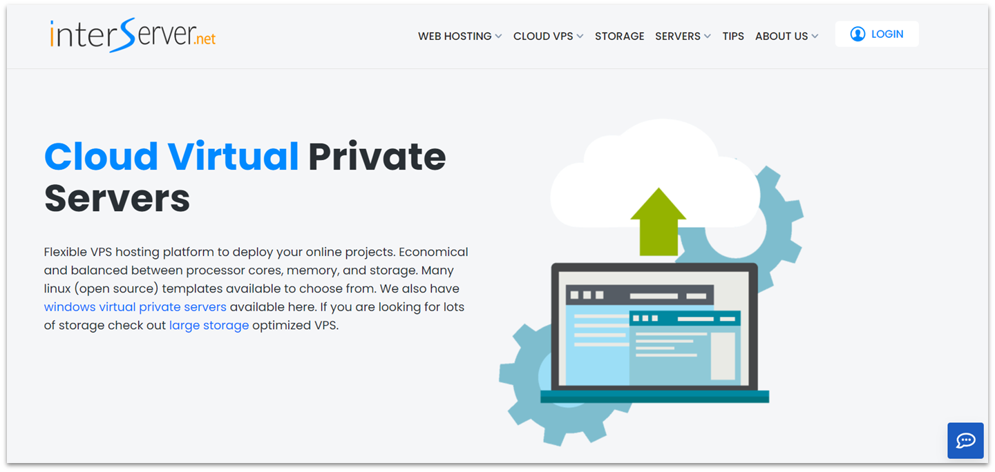 InterServer cloud VPS features