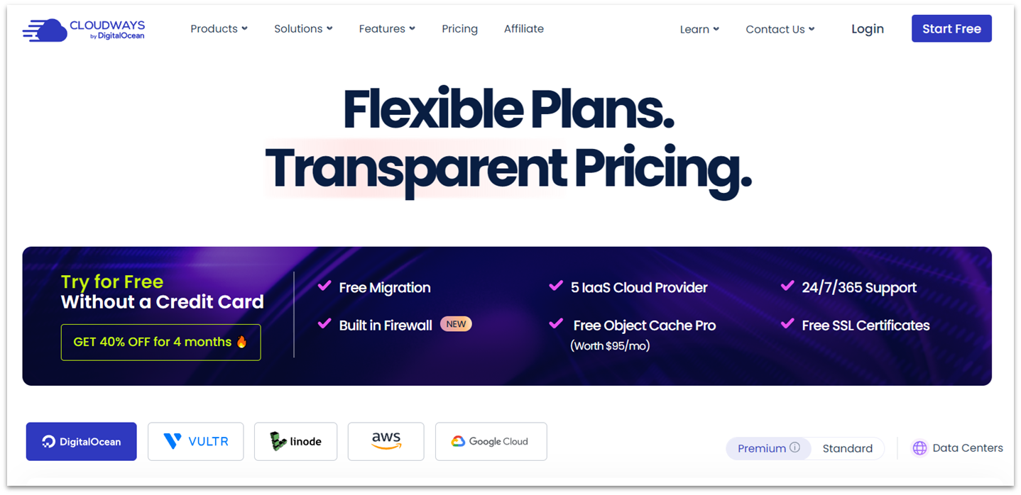 Cloudways cloud VPS partners