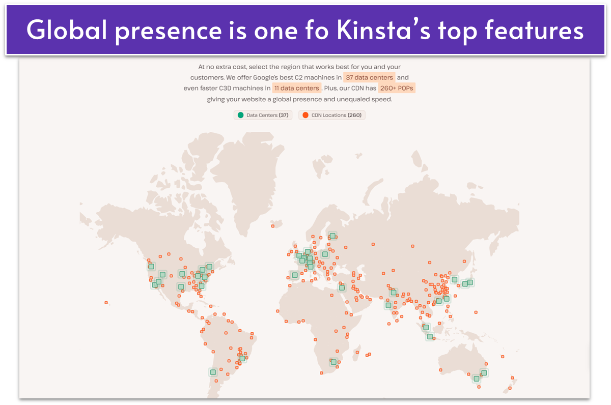 Kinsta CDN locations