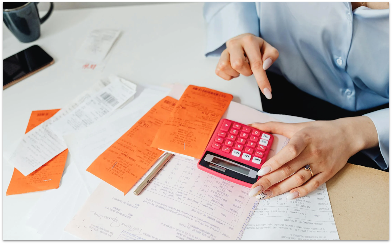 Bookkeeper at work