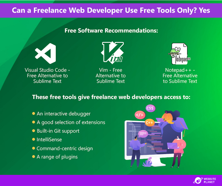 Free software recommendations for web developers