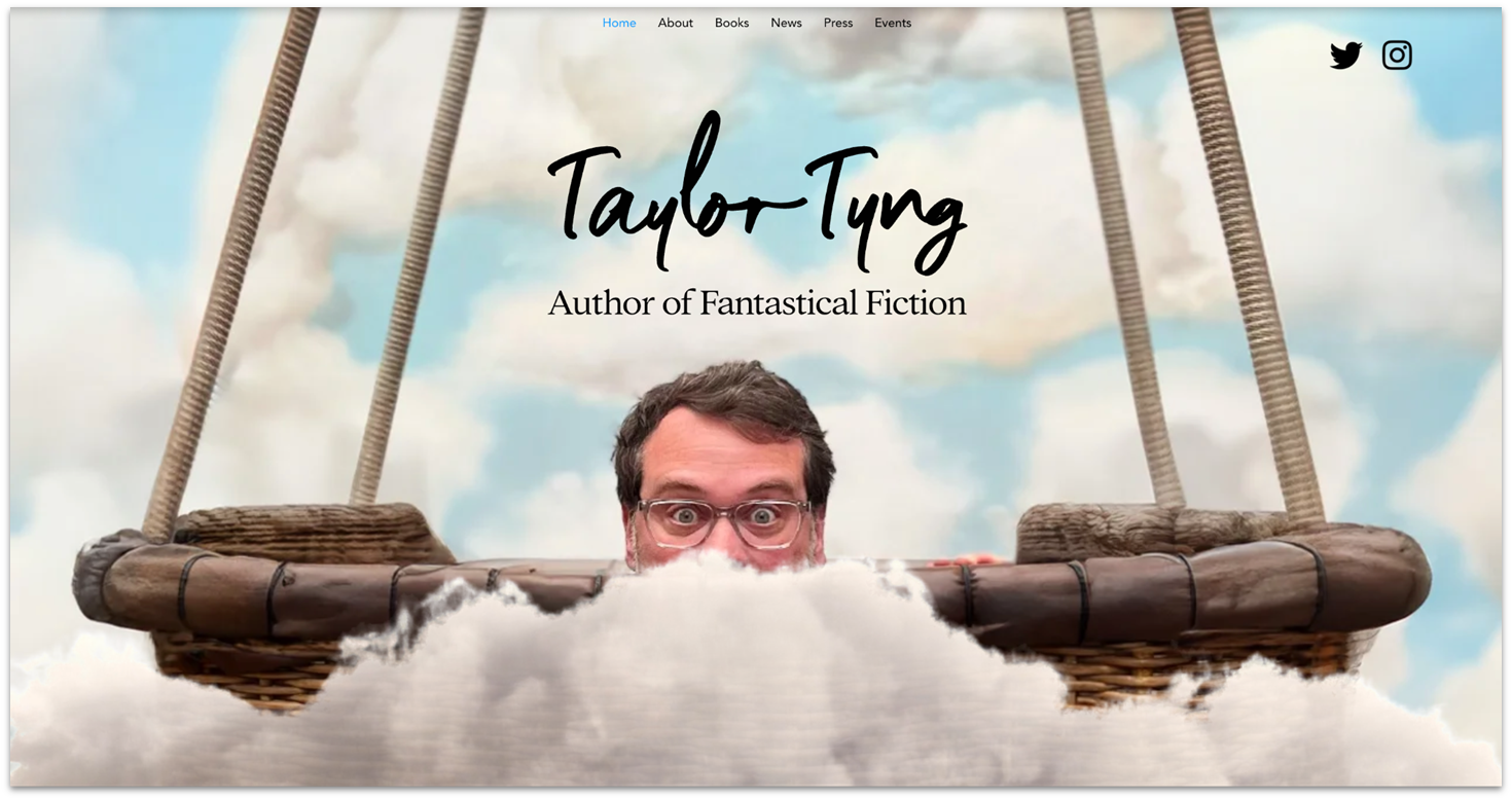 Taylor Tyng homepage made with Wix