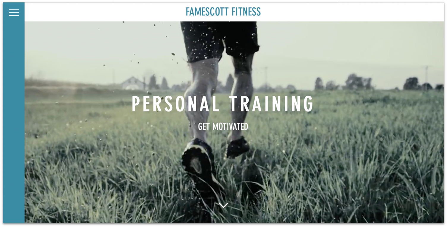 Famescott Fitness homepage video