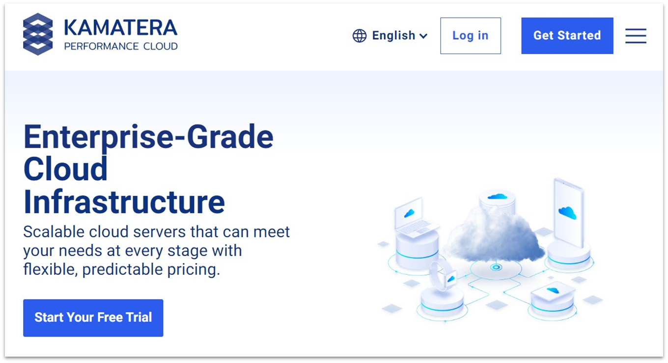 Kamatera cloud hosting free trial