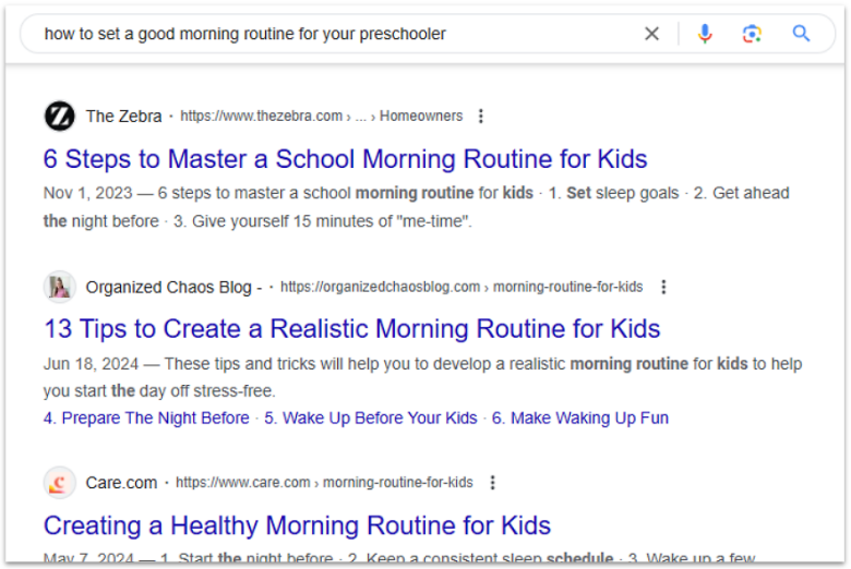 Blog research using Google