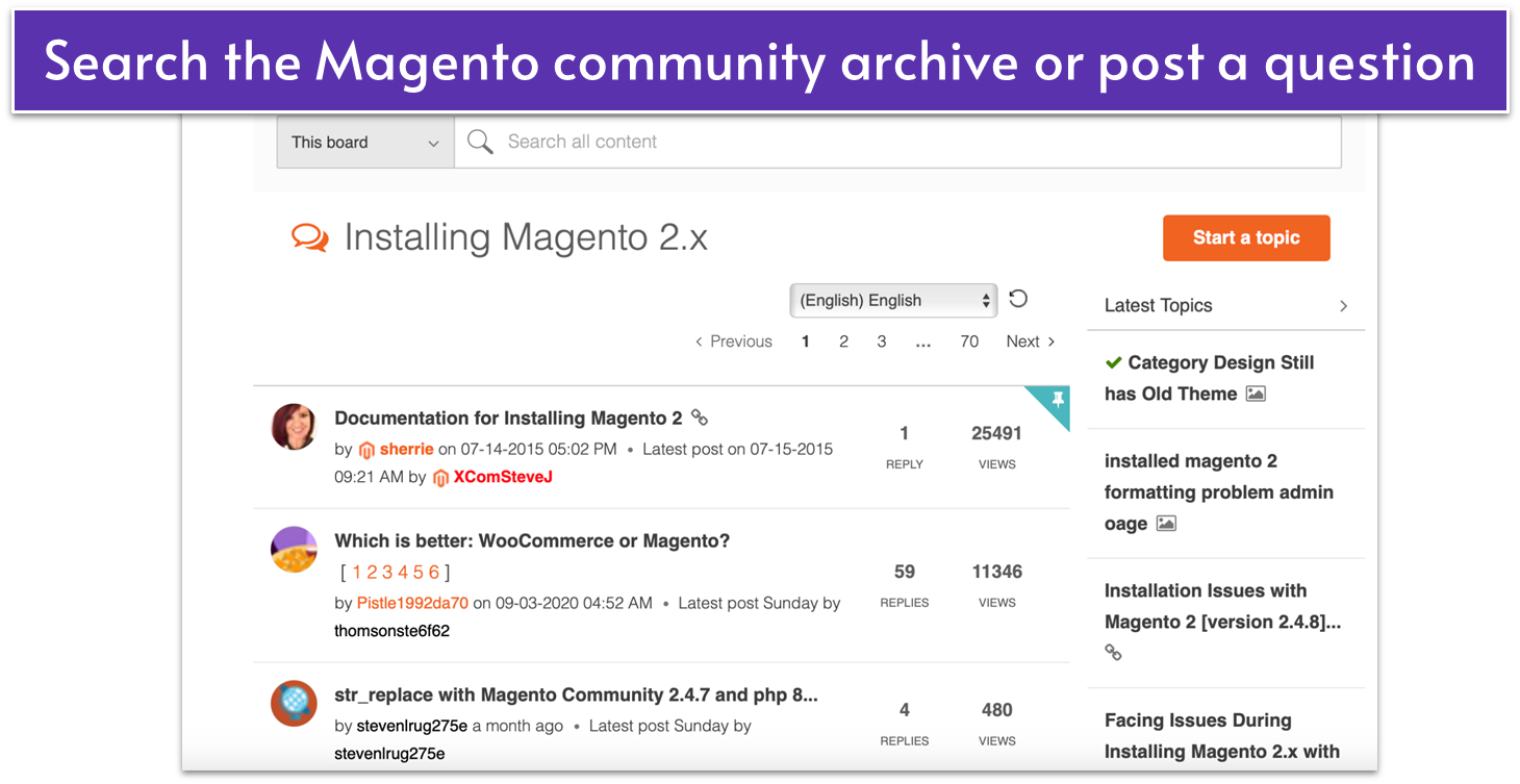 Magento Community Forum