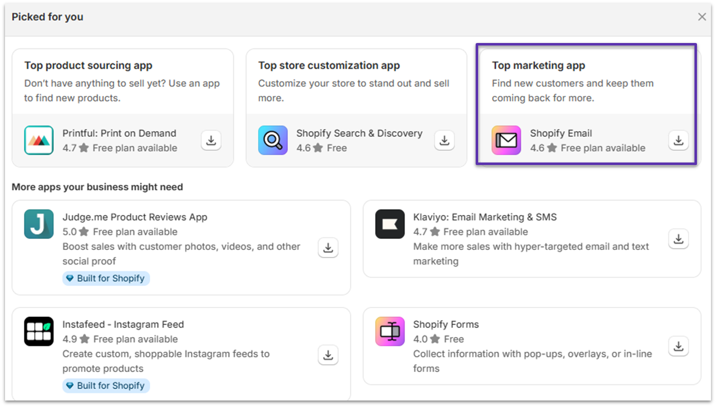 Shopify App Recommendations