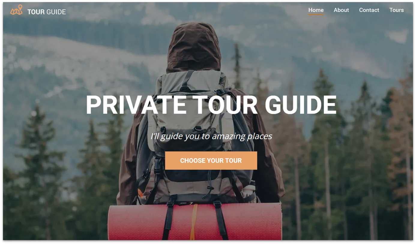 Duda's 'tour guide' template