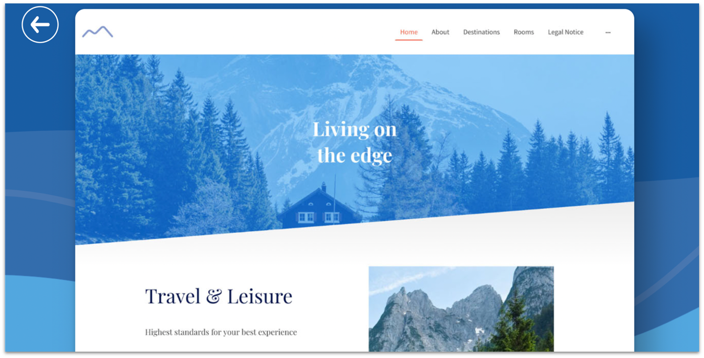 IONOS Travel template