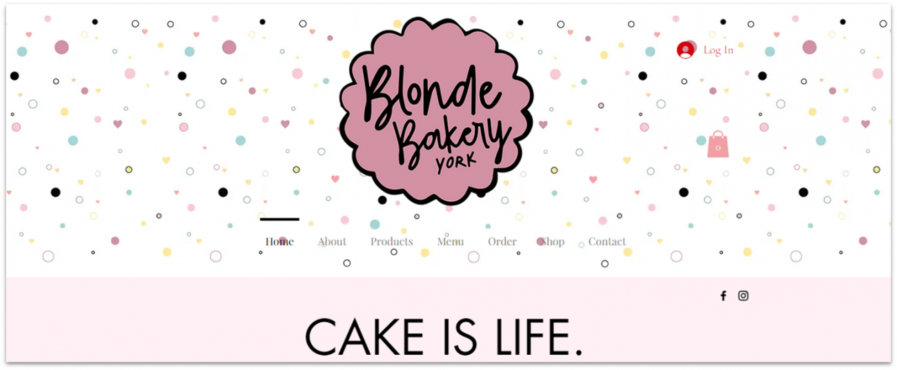 Blonde Bakery Homepage