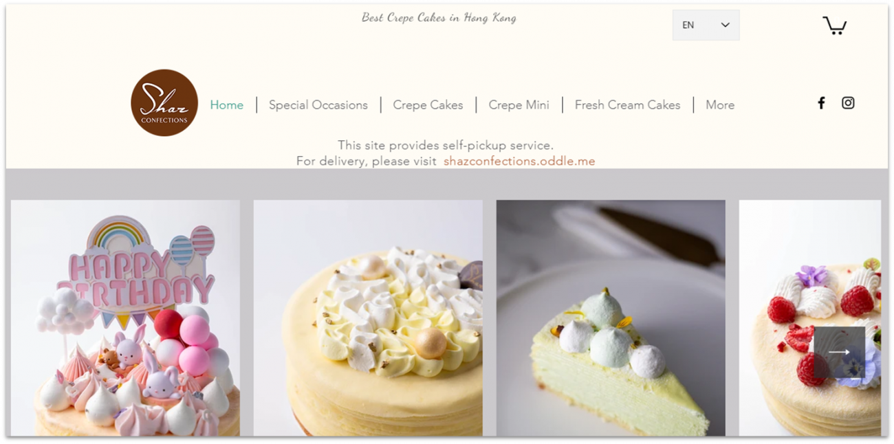 Shaz Confections Homepage