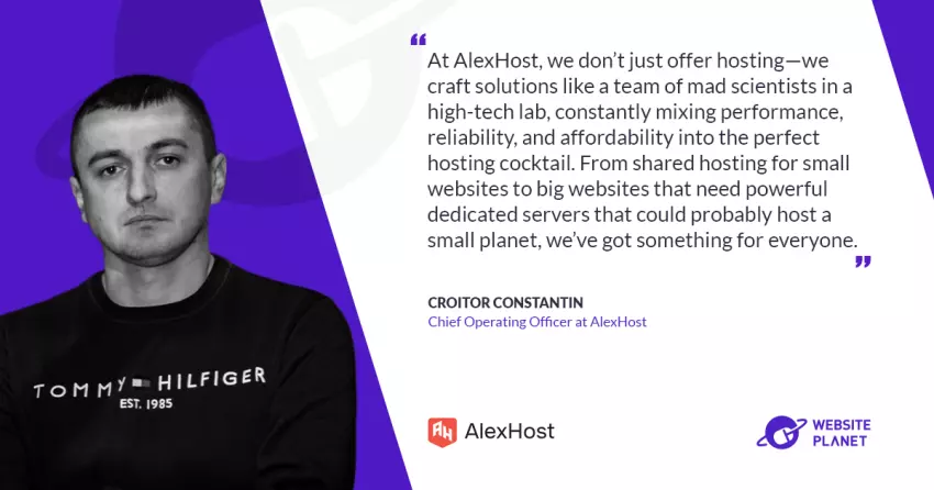 From Curiosity to Global Hosting Powerhouse: The AlexHost Story – An Exclusive Interview with Croitor Constantin on Website Planet