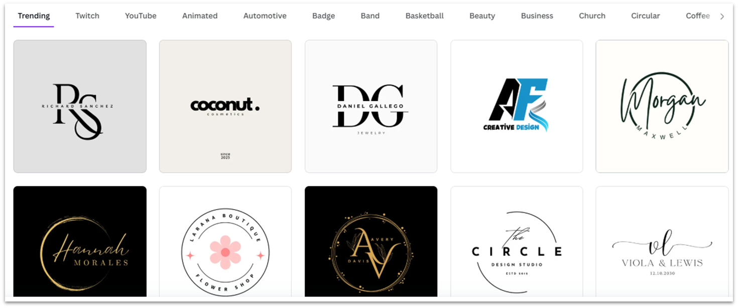 Canva Logo Templates