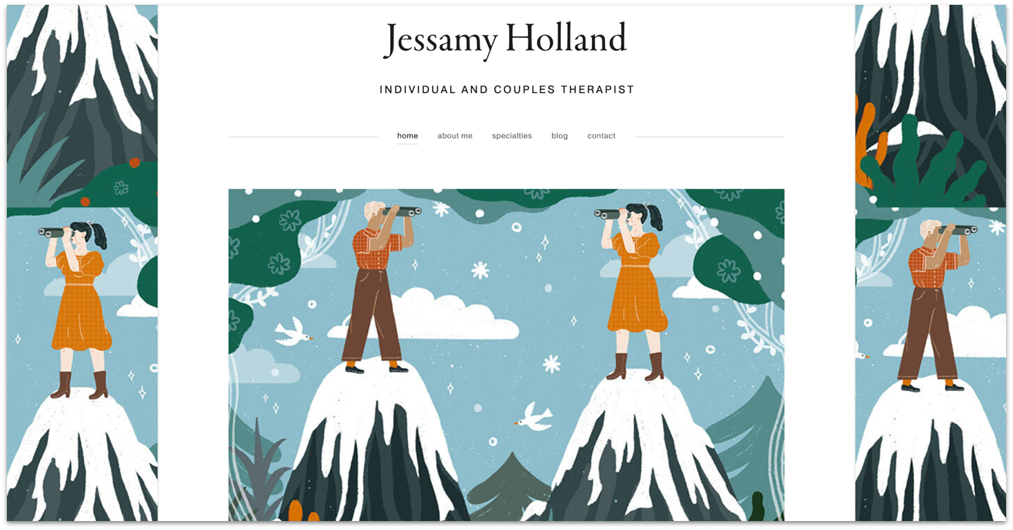 Jessamy Holland homepage made with Squarespace